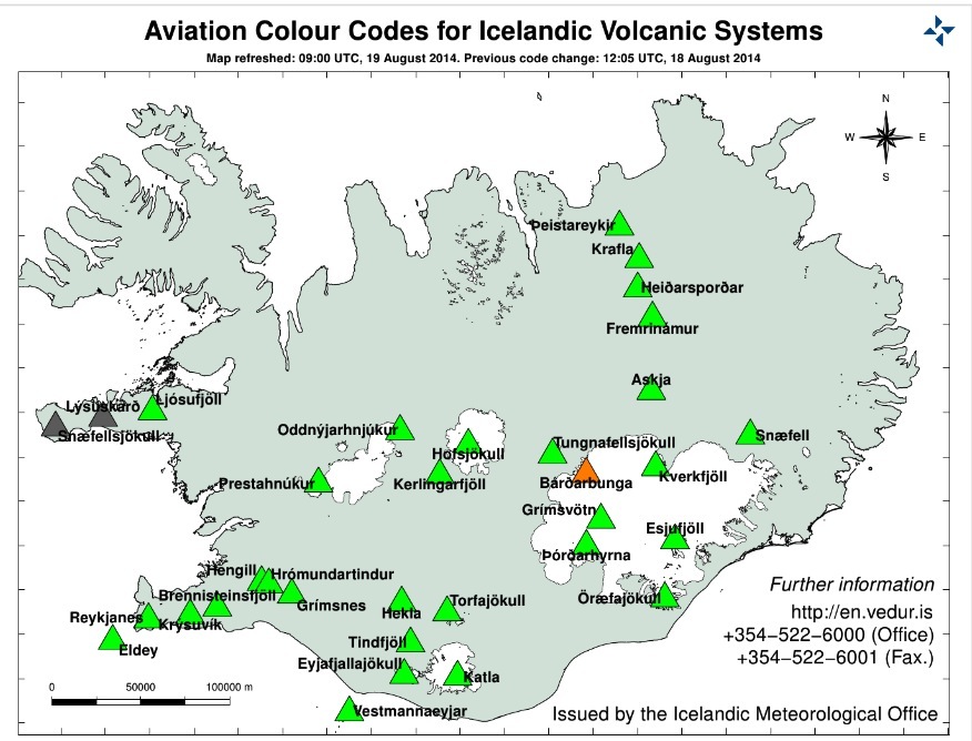 Fuente: Oficina de Meteorología de Islandia