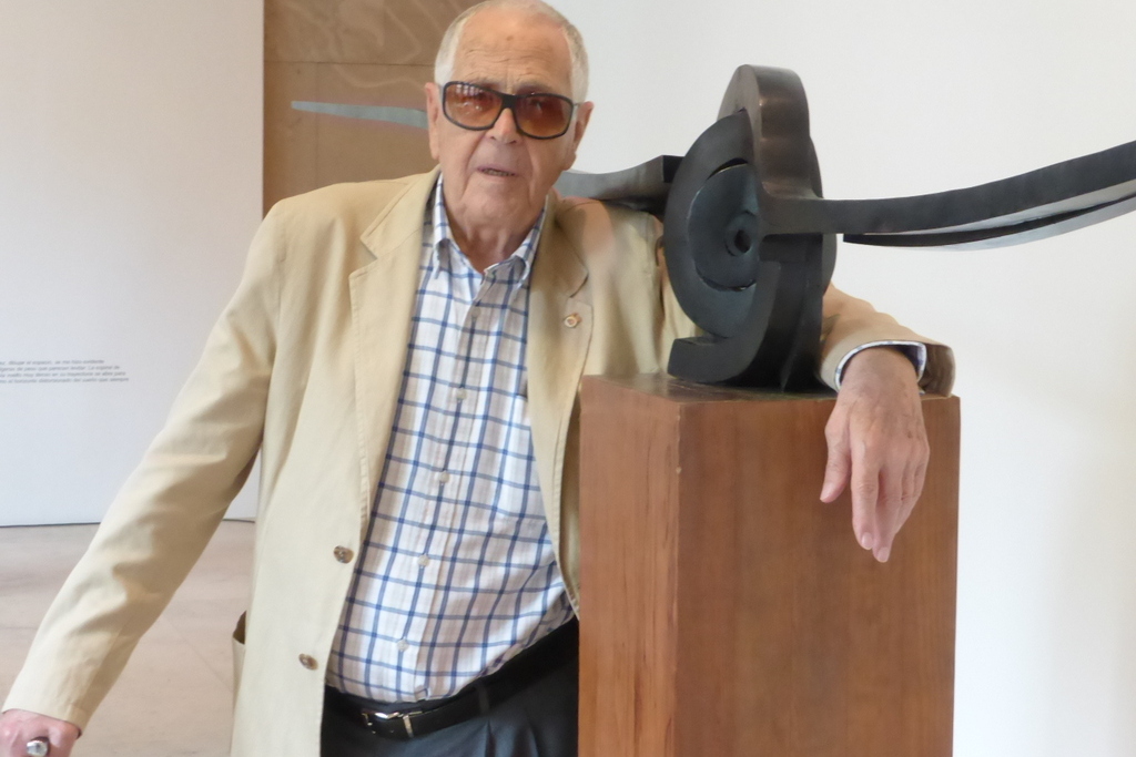 Martín Chirino durante la presentación de 'Crónica del viento'