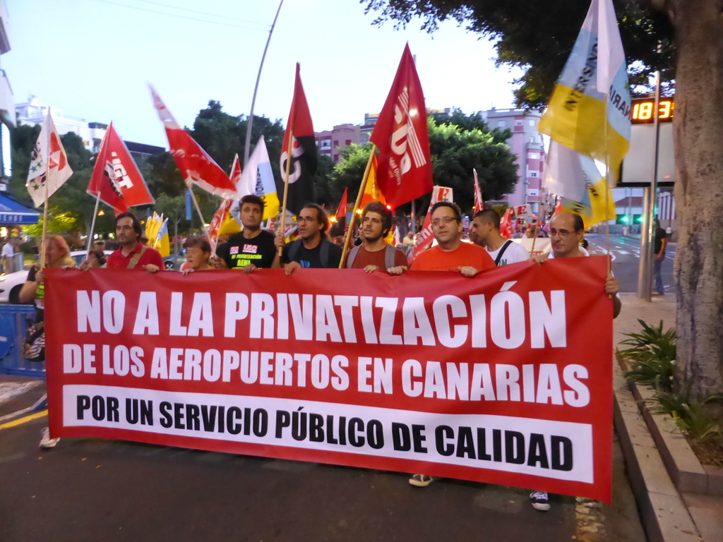 Manifestación en Santa Cruz de Tenerife el pasado octubre