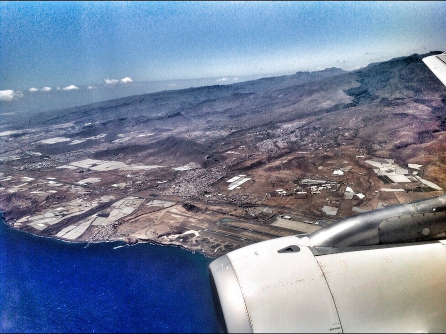 Avión sobre Gran Canaria. Fotografía: ATCpress