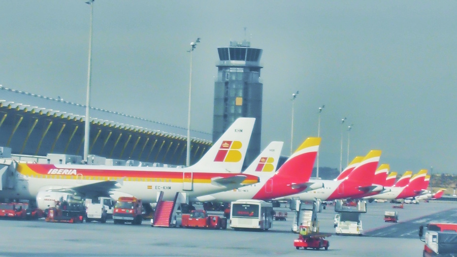 Aviones de Iberia en el aeropuerto de Barajas. Fotografía: ATCpress