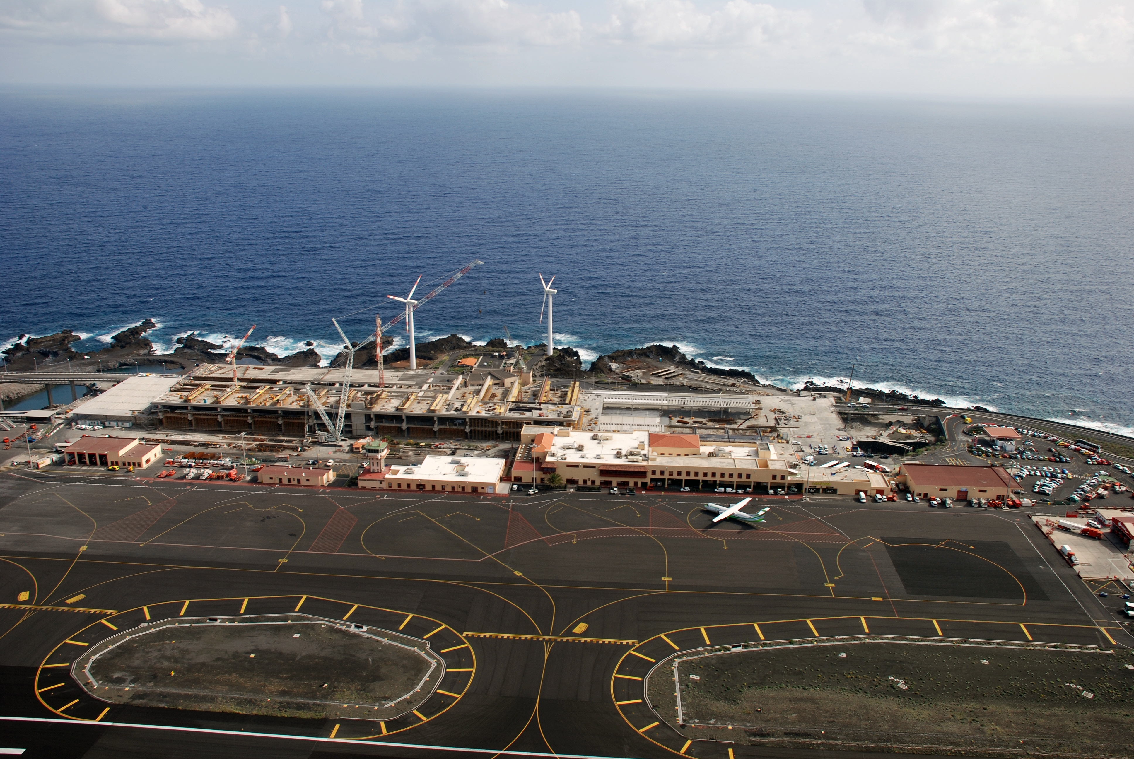 Vista general del aeropuerto de La Palma.