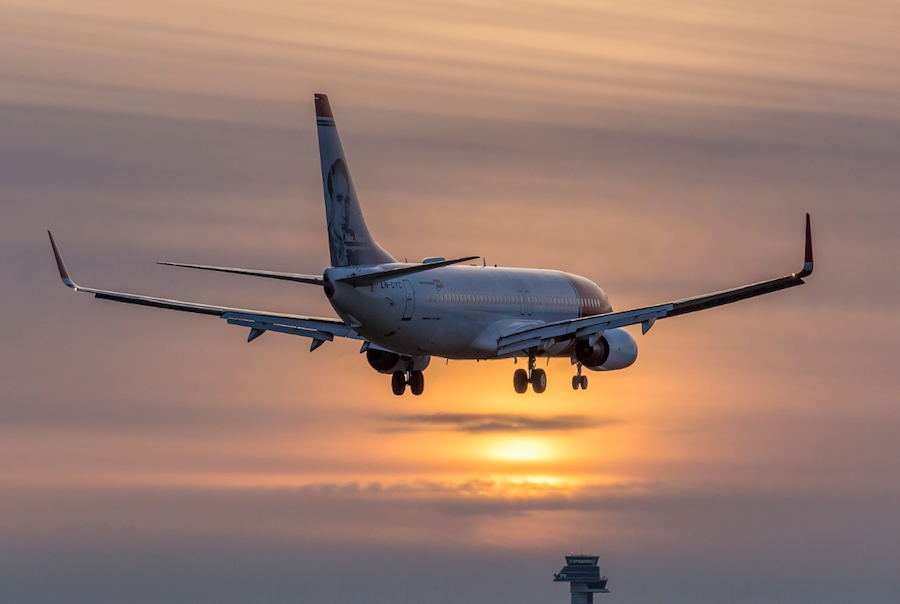 Boeing 737-800 de Norwegian. Fotografía: Norwegian