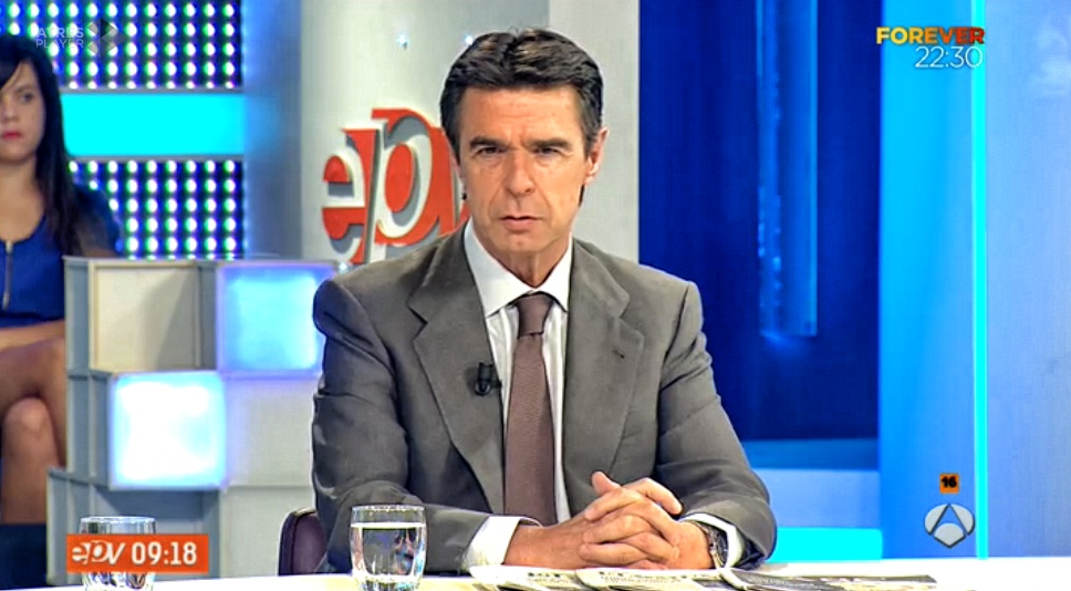 José Manuel Soria en Antena 3 TV.