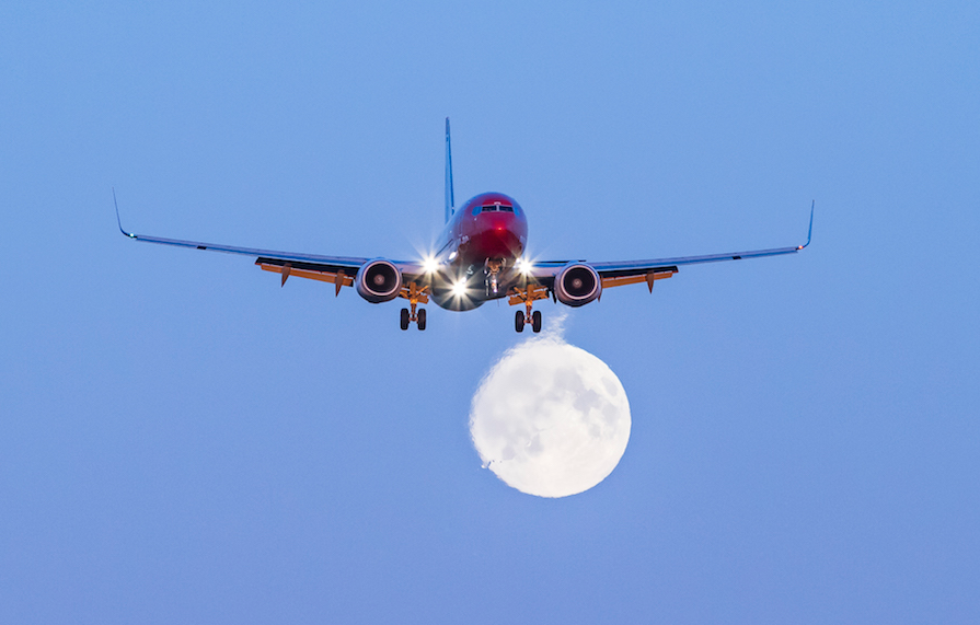 Avión 737-800 de Norwegian. Fotografía de David Charles Peacock, vía Norwegian.