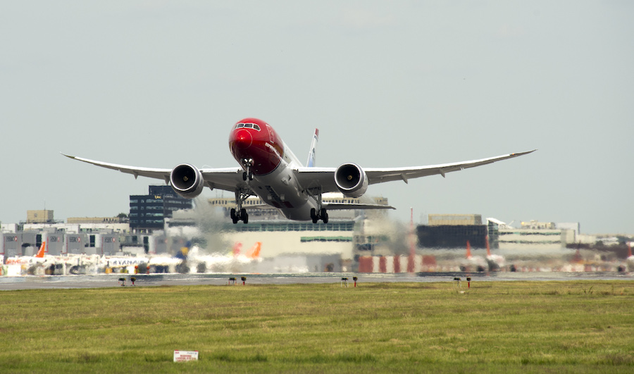 787 Dreamliner de Fly Norwegian. Fotografía: Norwegian